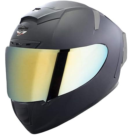 Steelbird SA-2 7Wings Super Aeronautics Full Face Helmet Fitted with Clear and Extra Visor