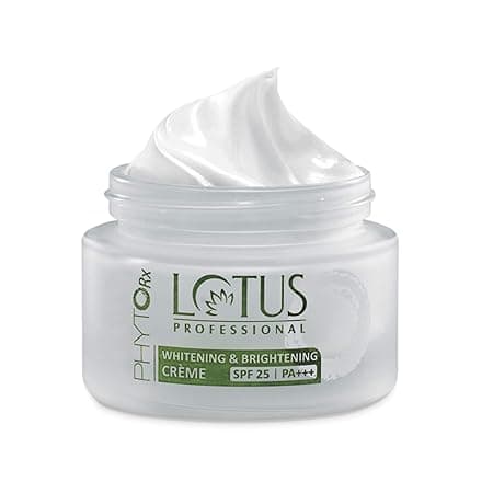 Lotus Professional Phyto Rx Whitening & Brightening Creme, SPF 25 PA+++, Natural Cream, 50g (SG_B00JI2ZGXC_IN)