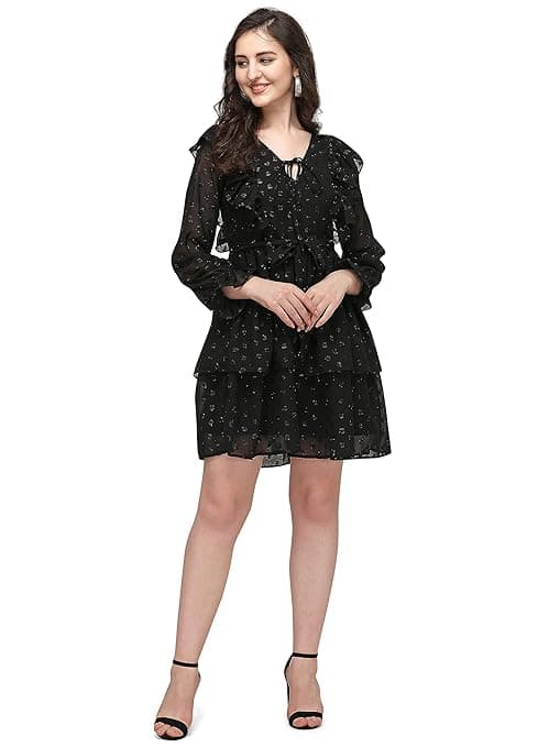 AHANA Lurex Dot Midi Dress