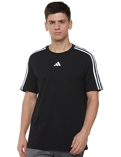 adidas Men's Striped Regular Fit T-Shirt